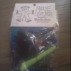 Voodoo Doll with Blue and Black Accents